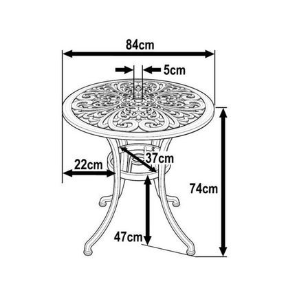 JILL Tuintafel (4 personen)