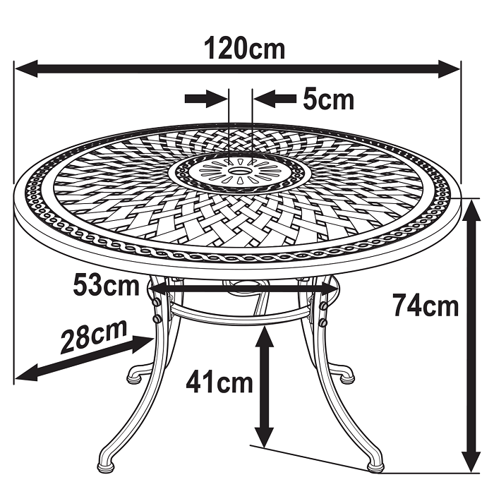 ALICE Tuintafel (6 personen)