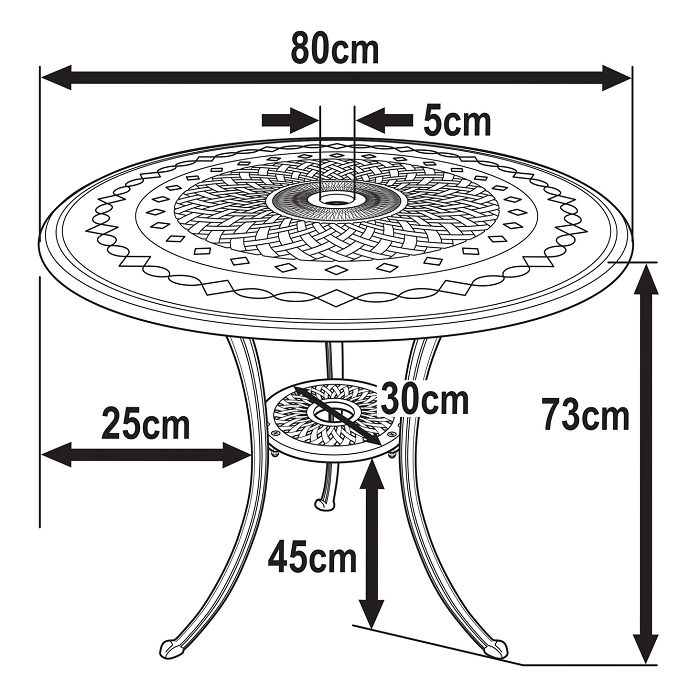 ANNA Tuintafel (2 personen)