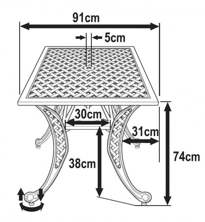 LUCY Tuintafel