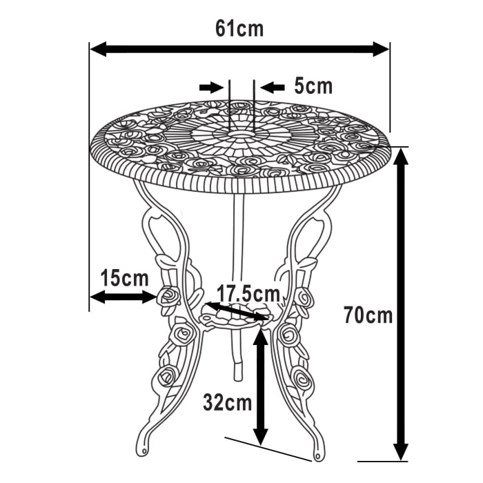 LONDON ROSE Tafel