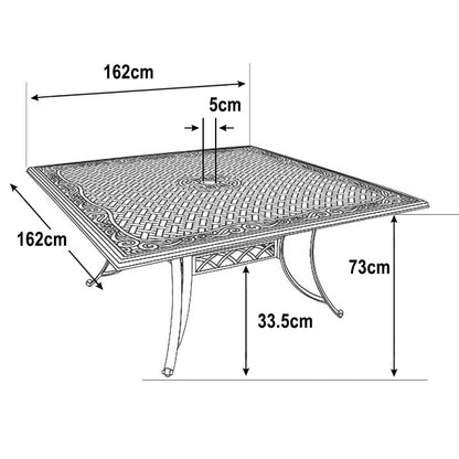 TANYA Tuintafel (8 personen)