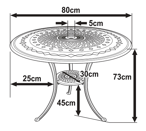 ANNA Tuintafel