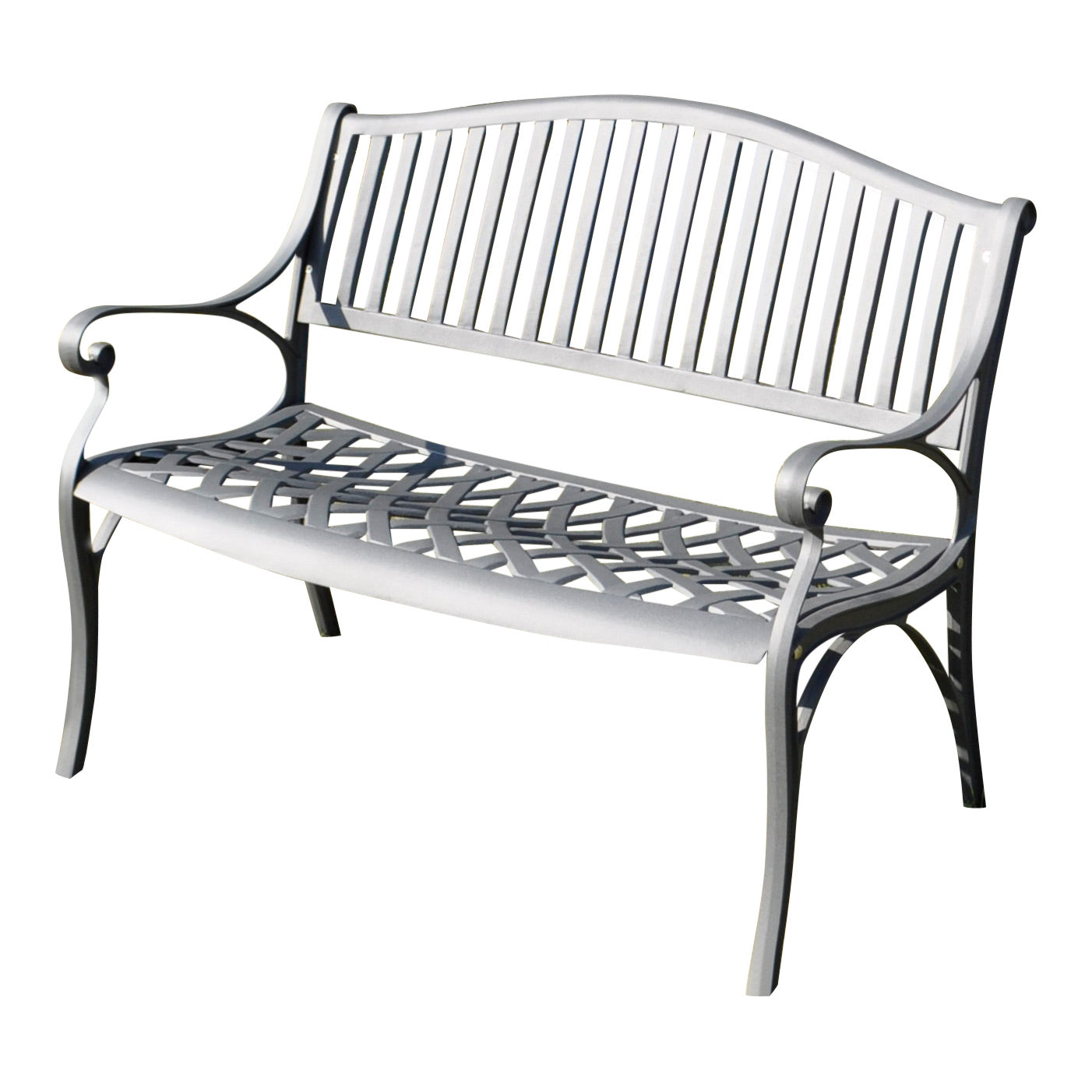 Rose aluminium two seater Bench