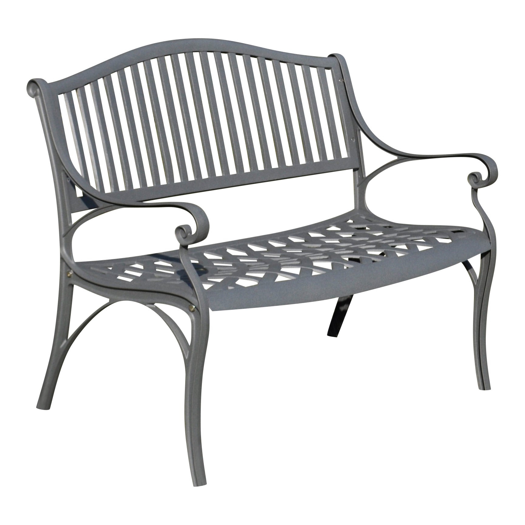 Rose aluminium two seater Bench