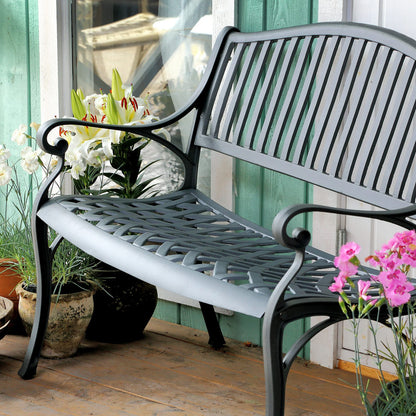 Rose aluminium two seater Bench