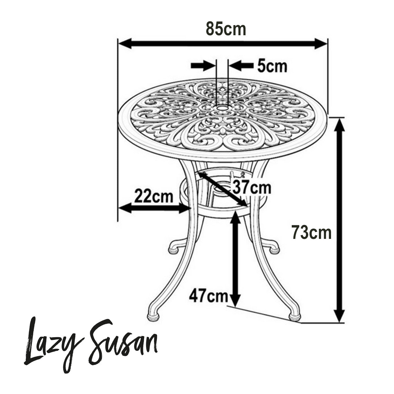 JILL Tuintafel (2 personen)