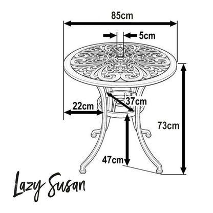 JILL Tuintafel (2 personen)