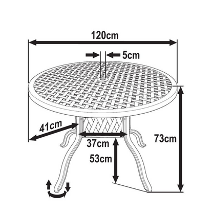 SARAH Tuintafel (4 personen)